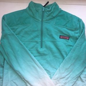 Teal and White ombré vineyard vines shepshirt